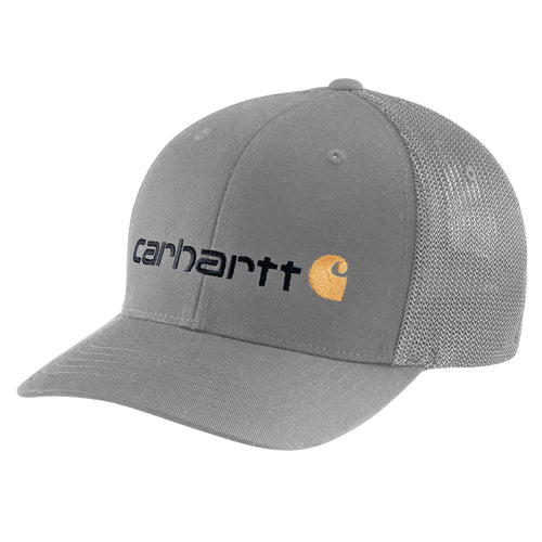 Carhartt Rugged Flex® Fitted Canvas Mesh-Back Logo Graphic Cap