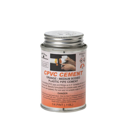 Black Swan's CPVC Cement - Orange - Medium 4 oz. (4 oz.)