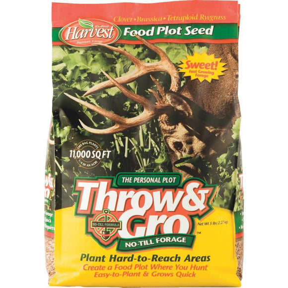 Evolved Harvest Throw & Gro 5 Lb. 11,000 Sq. Ft. Coverage Clover, Brassica, & Tetraploid Ryegrass Forage Seed