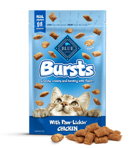 BLUE™ Bursts Paw-Lickin’ Chicken Cat Treats