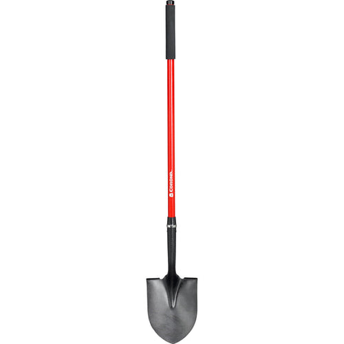 Corona Round Point Shovel 15-Gauge Fiberglass Handle