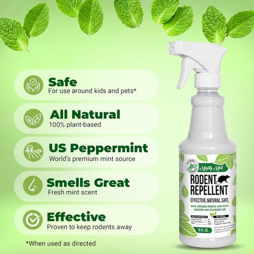 Mighty Mint Peppermint Oil Rodent Repellent Spray