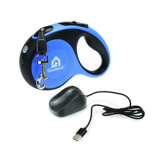 KennelMaster Retractable Leash with LED Night Light