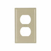 Eaton Cooper Wiring Duplex Receptacle Wallplate, Ivory 1 Gang