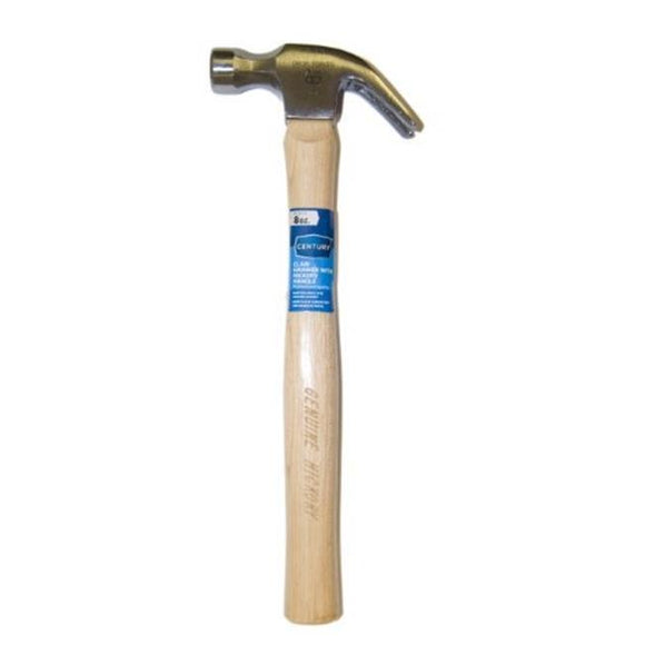 Century Drill And Tool Hammers Wood Handle 8 Oz Curved 11-7/16′ Length (11-7/16′)
