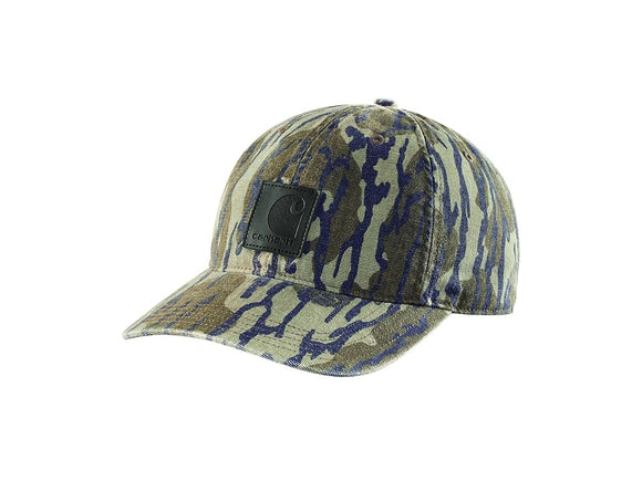 Carhartt Canvas Camo Cap (Regular OS, Mossy Oak Bottomland Camo)