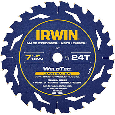 7 1/4  24T WELDTEC SAW BLADE