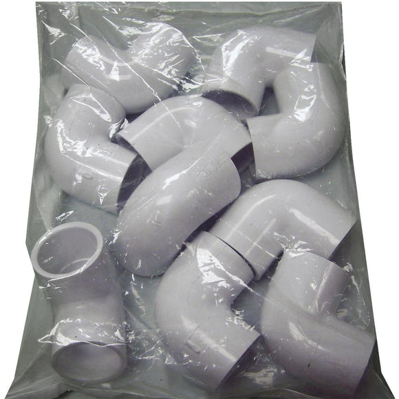 Charlotte Pipe 1 In. Schedule 40 Standard Weight PVC Elbow (10-Pack)