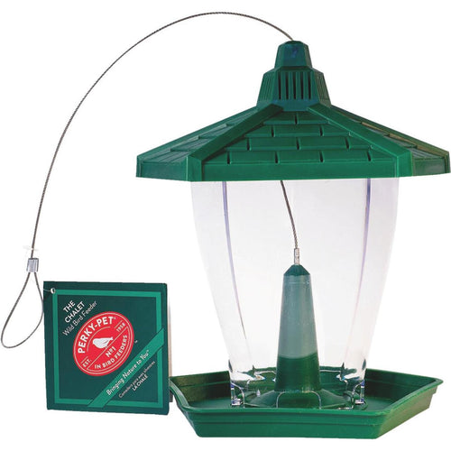 Perky-Pet Plastic Chalet Bird Feeder