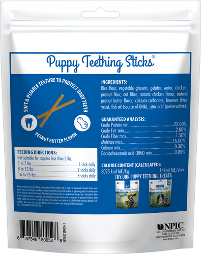 N-Bone® Puppy Teething Sticks Peanut Butter Flavor