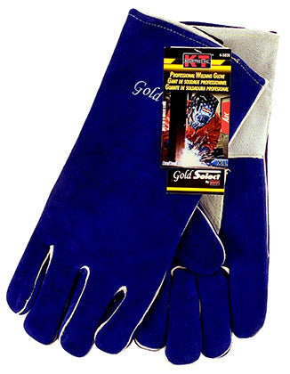 K-T Industries Premium Grade Blue Welding Glove Xl