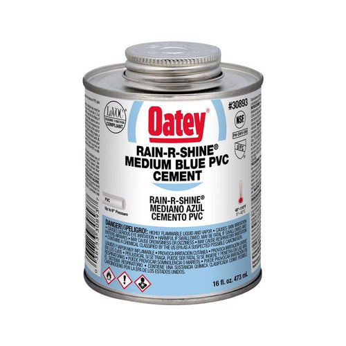 Oatey® Rain-R-Shine® Medium Blue PVC Cement