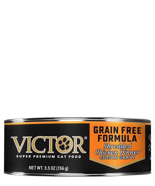 Victor Grain Free Formula Shredded Chicken Dinner Cuts in Gravy Cat Food